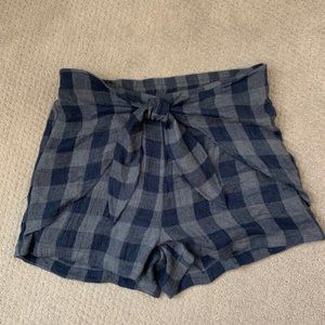 NWT - Skies Are Blue - Flannel Tie-Front Shorts